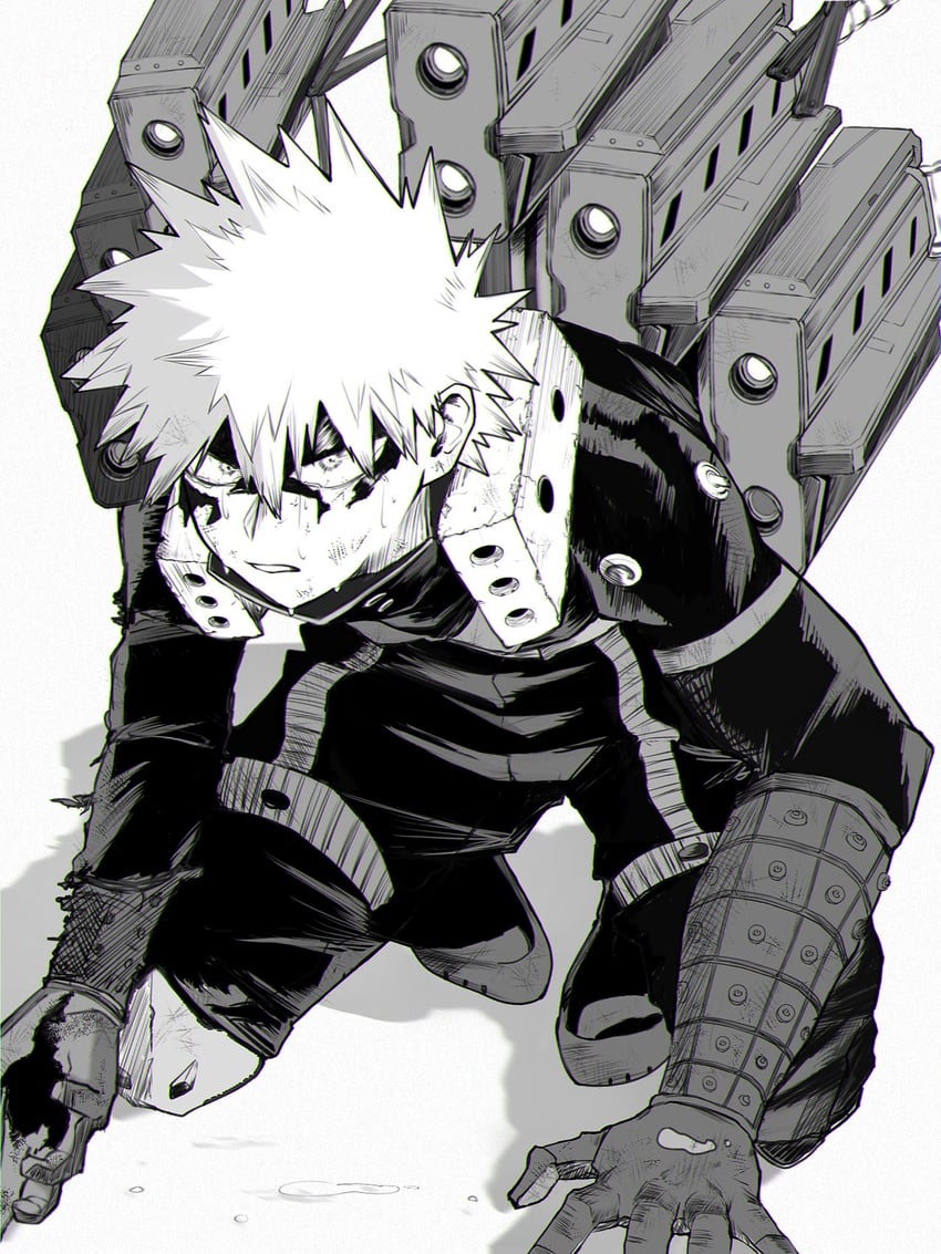 bakugou katsuki (boku no hero academia) drawn by uni_ssansyo