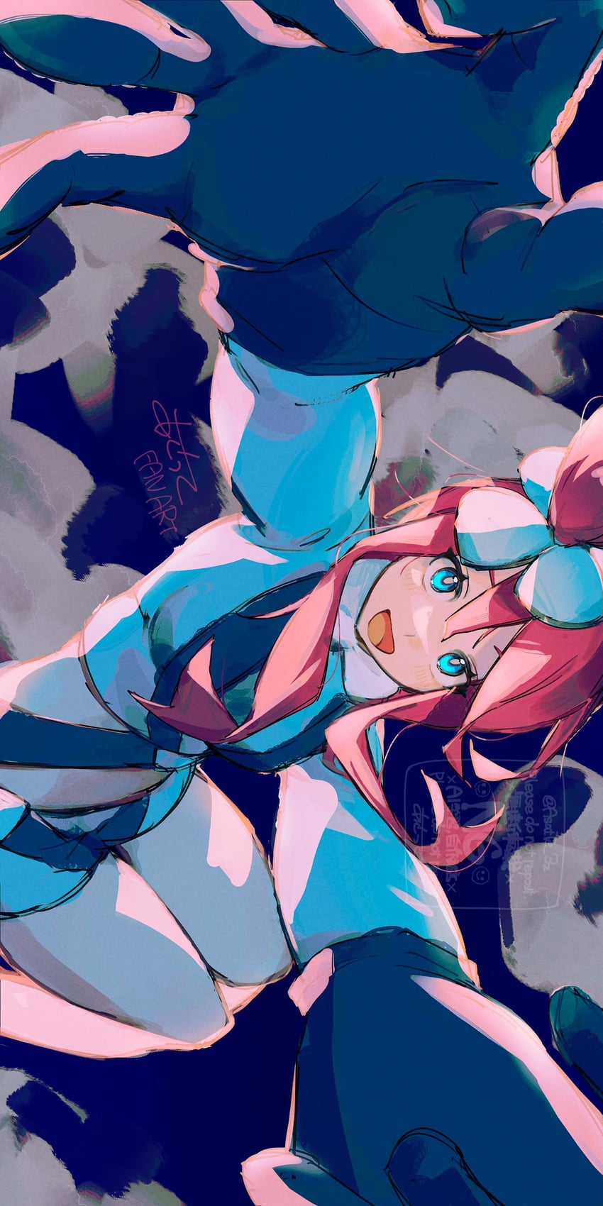 skyla (pokemon and 1 more) drawn by asatte_3z