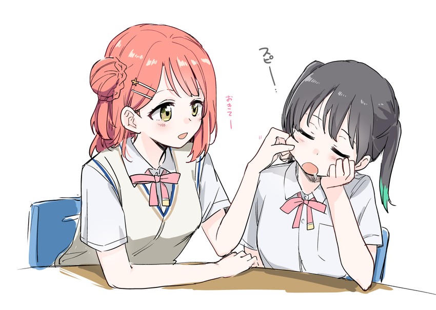 uehara ayumu and takasaki yu (love live! and 1 more) drawn by itsuki_kuro