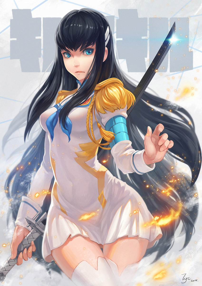 kiryuuin satsuki and junketsu (kill la kill) drawn by dopey_(dopq)