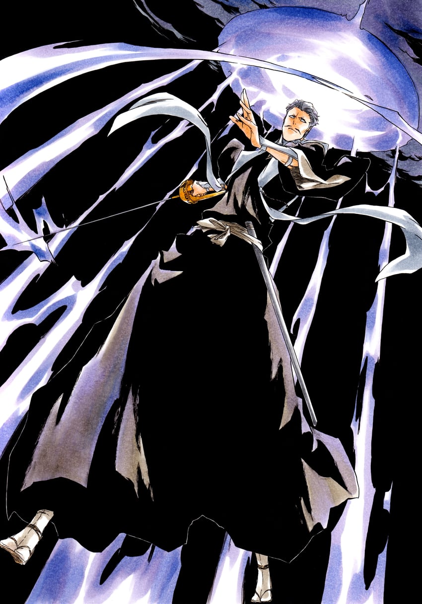 sasakibe choujirou (bleach and 1 more) drawn by ken'ichi_(ken1ro_u)
