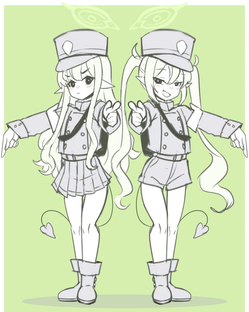 hikari, nozomi, ingo, and emmet (blue archive and 2 more) drawn by cyan_treasury