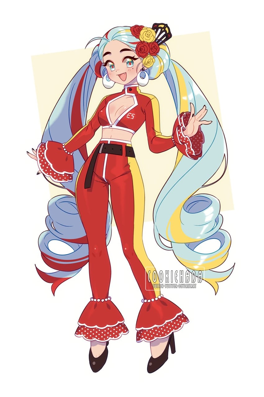 hatsune miku and spanish miku (vocaloid) drawn by cookie_hana