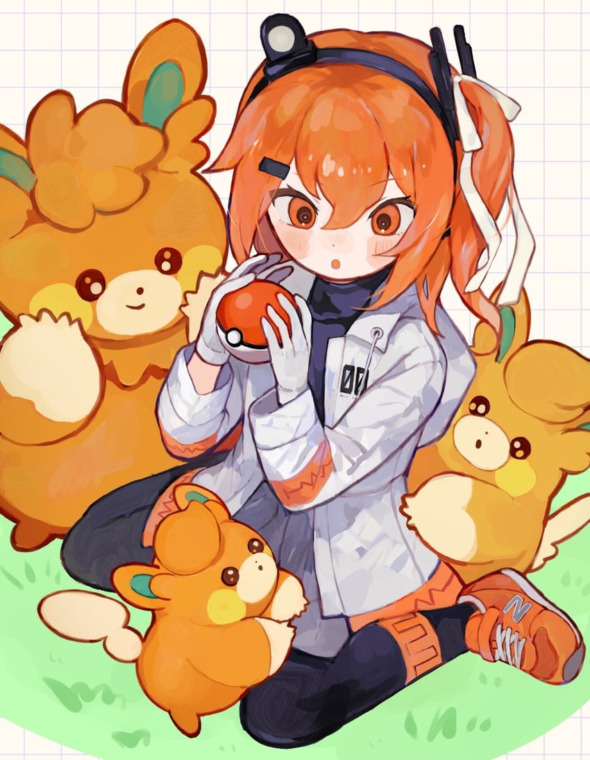 adachi rei, pawmi, pawmot, and pawmo (pokemon and 2 more) drawn by s1ho_(ukiy0u0)