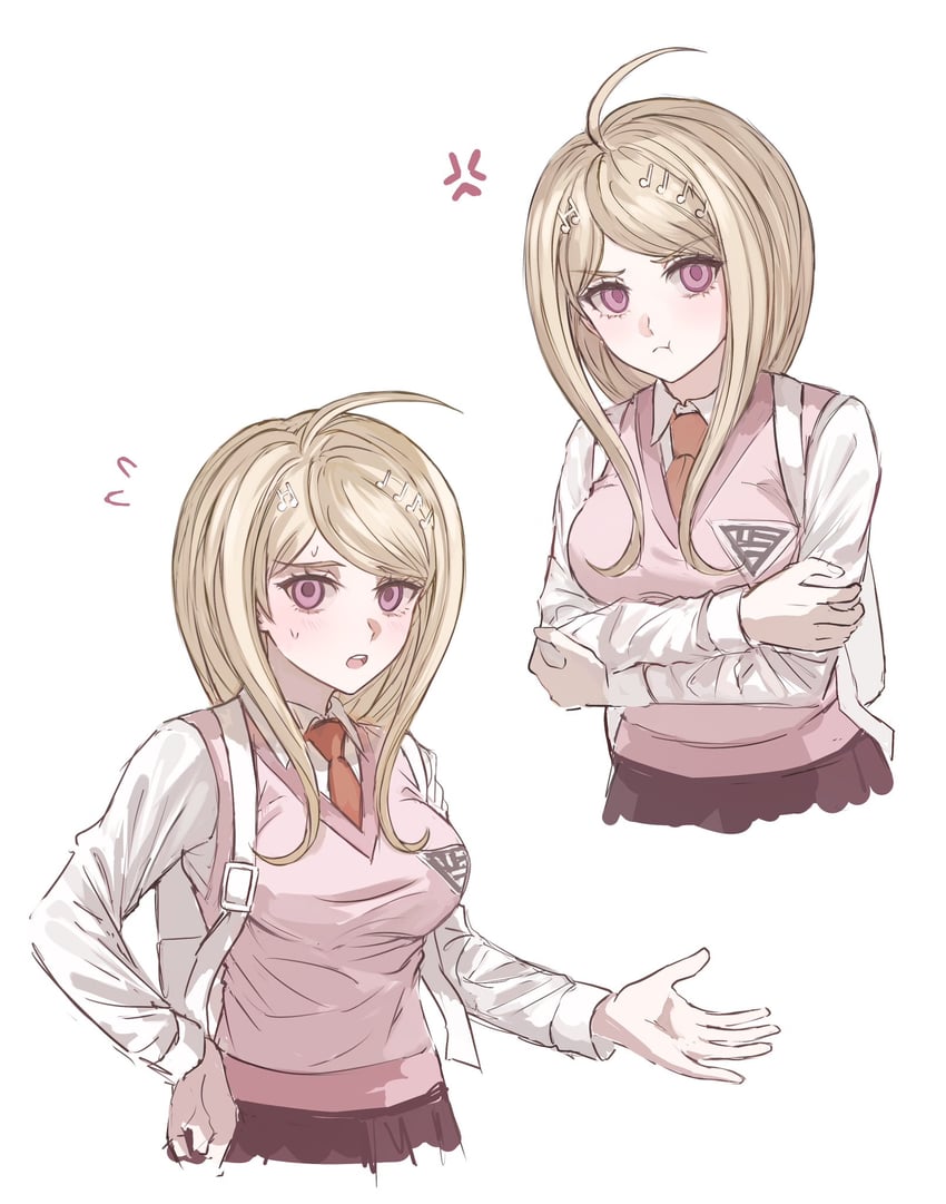 akamatsu kaede (danganronpa and 1 more) drawn by fu_ga_(vivi912912)