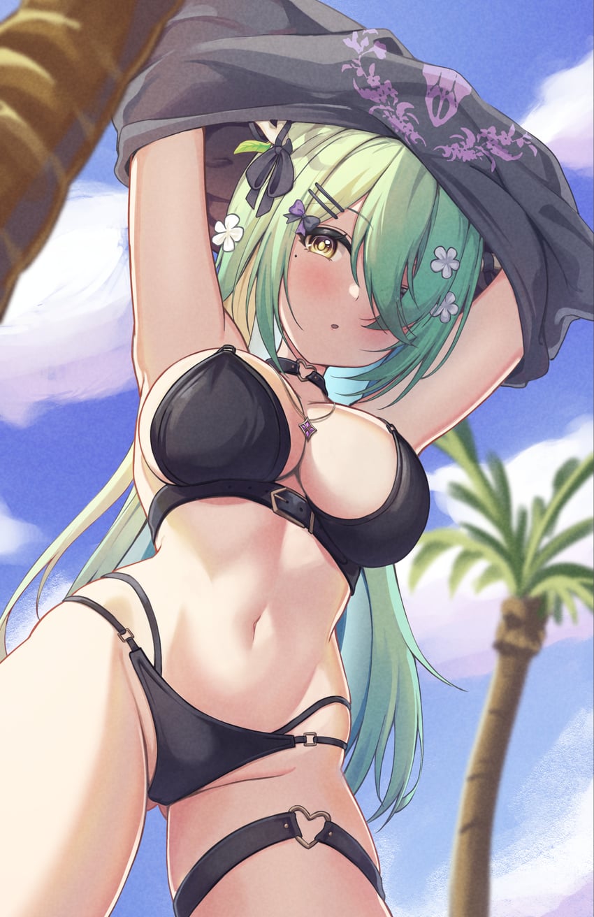 ceres fauna (hololive and 1 more) drawn by rooby_n
