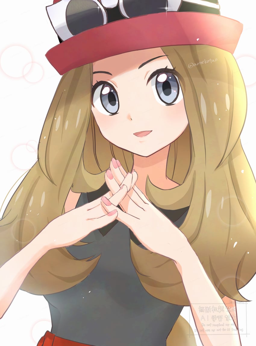 serena (pokemon and 1 more) drawn by aoneko4ao_(edwf7745)