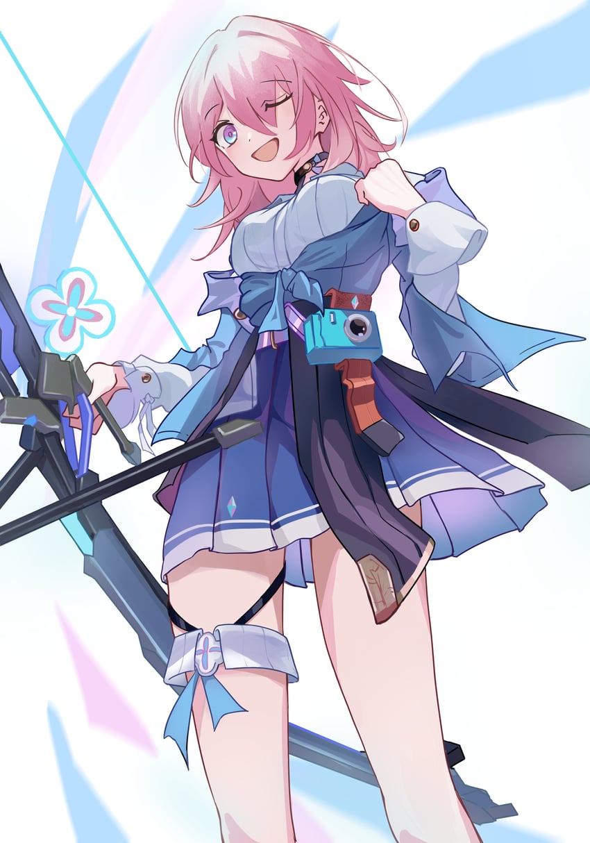march 7th (honkai and 1 more) drawn by imengneko
