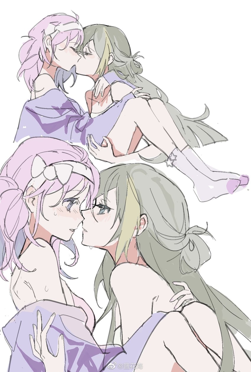 alina gray and misono karin (mahou shoujo madoka magica and 1 more) drawn by tsukinaga1028