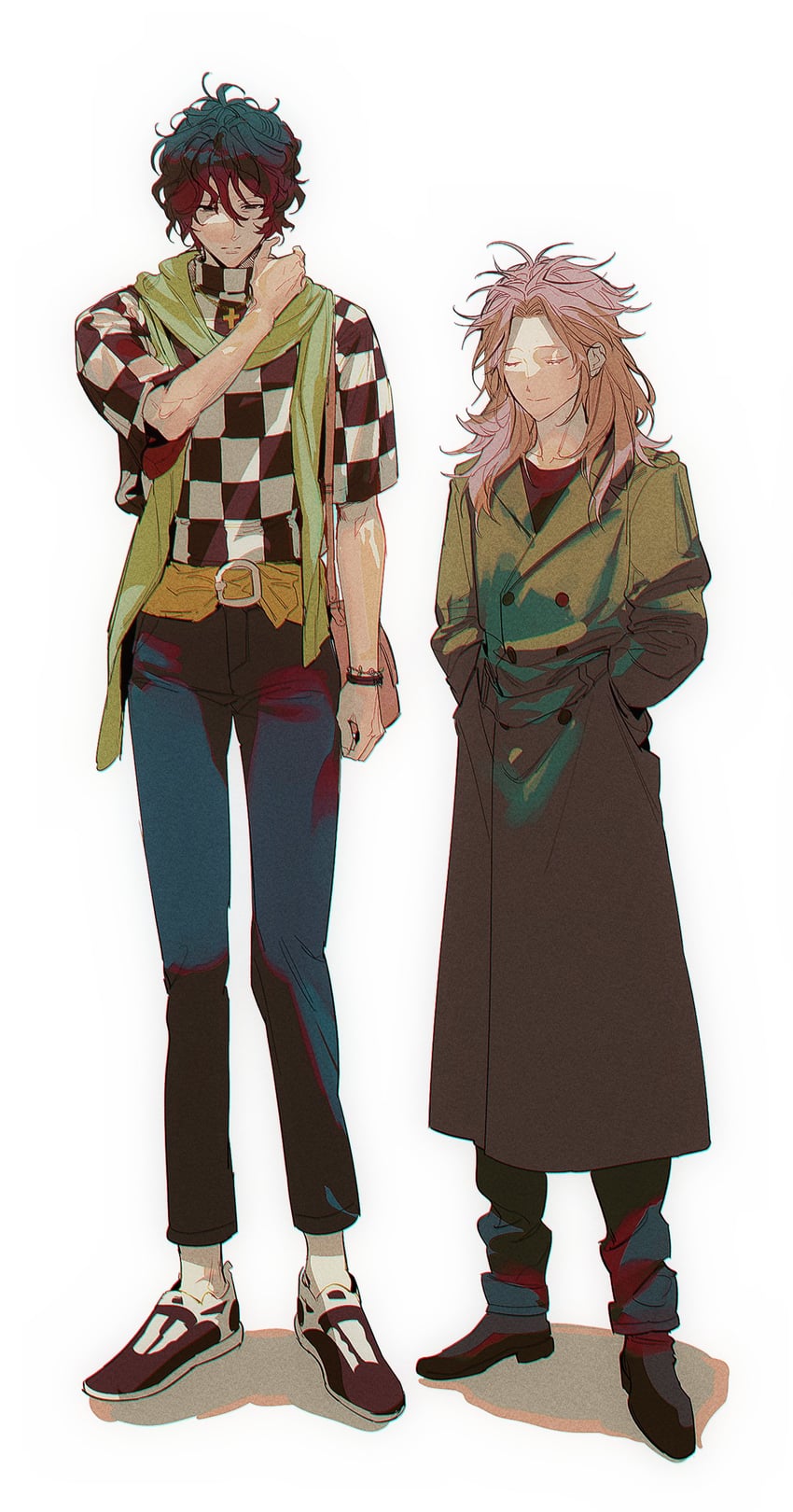 hatsutori hajime and utsugi noriyuki (saibou shinkyoku) drawn by duckchuni