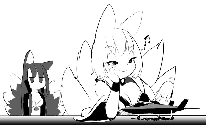 kaga and akagi (azur lane) drawn by ethan_forsythe