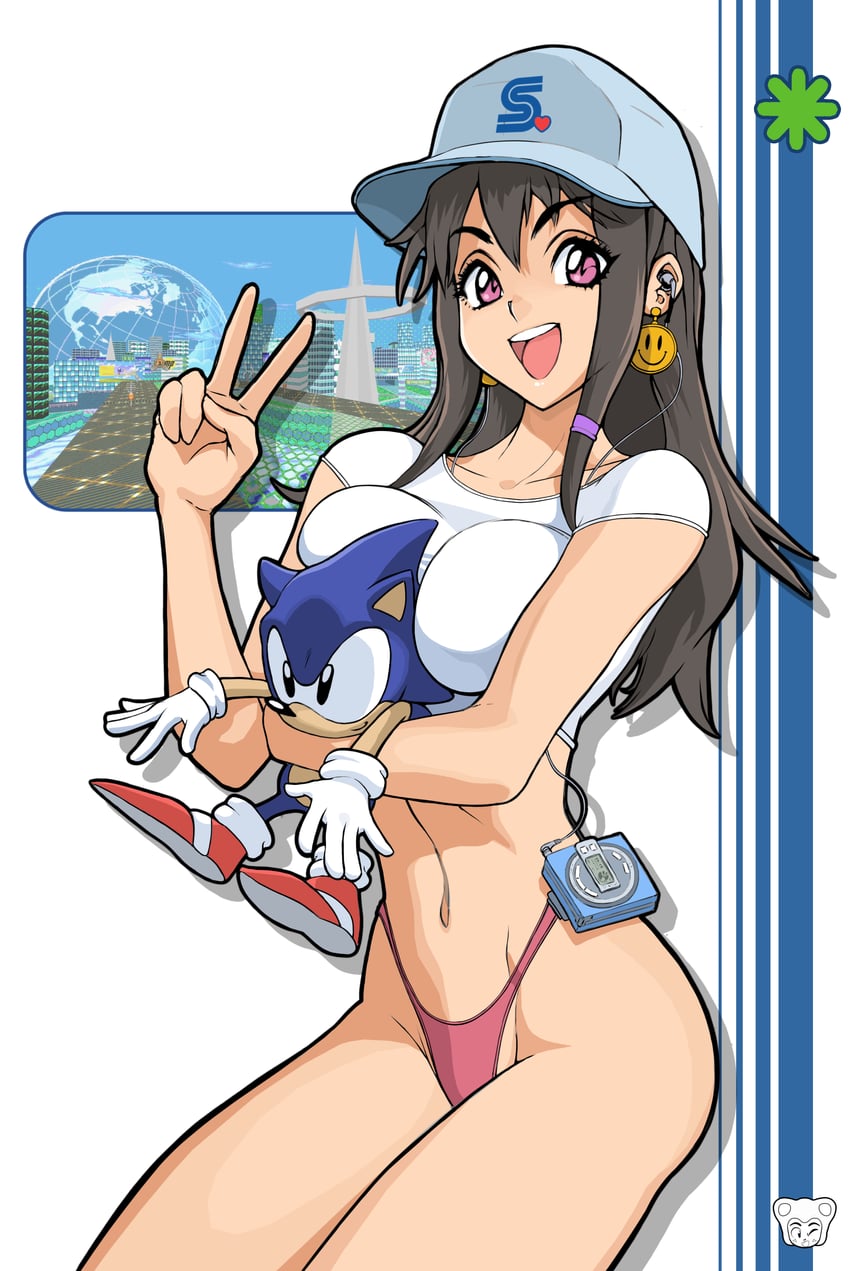 sonic the hedgehog and classic sonic (original and 2 more) drawn by system_st91