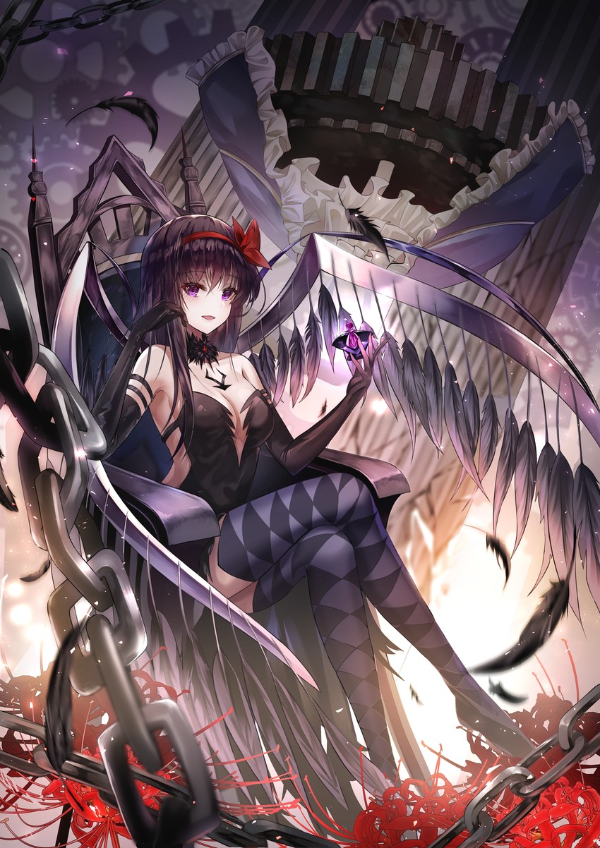 akemi homura, akuma homura, and walpurgisnacht (mahou shoujo madoka magica and 1 more) drawn by limit_x