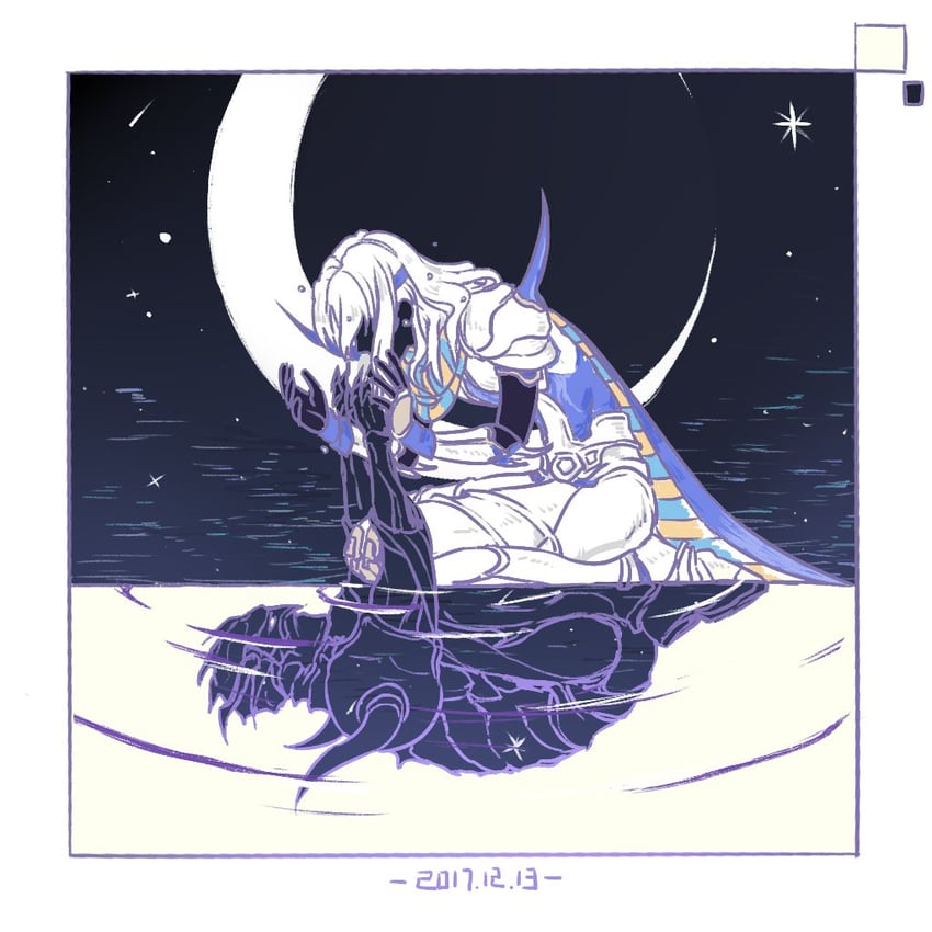 paladin, cecil harvey, and dark knight (final fantasy and 1 more) drawn by fermium.ice