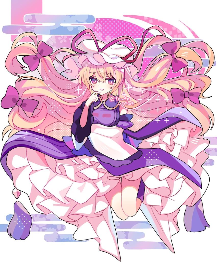yakumo yukari (touhou and 1 more) drawn by shirocha_tei