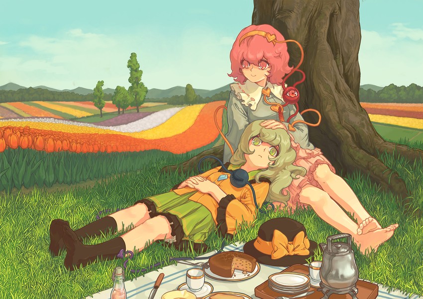 komeiji koishi and komeiji satori (touhou) drawn by momijigari