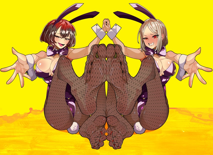 bonnouji momoha and meido mai (kimi no koto ga dai dai dai dai daisuki na 100-nin no kanojo) drawn by yetai_shui