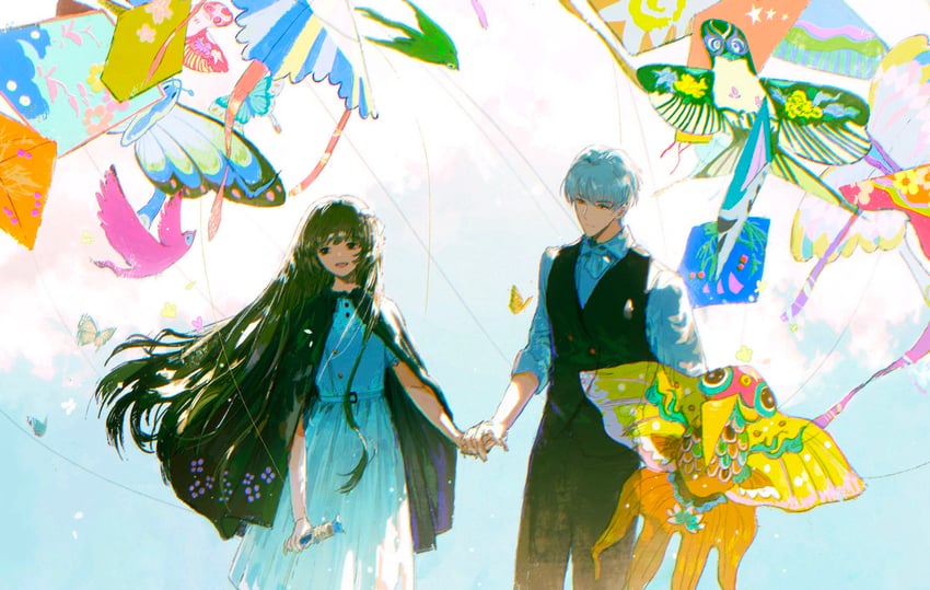 protagonist and qi sili (light and night love) drawn by wanyou