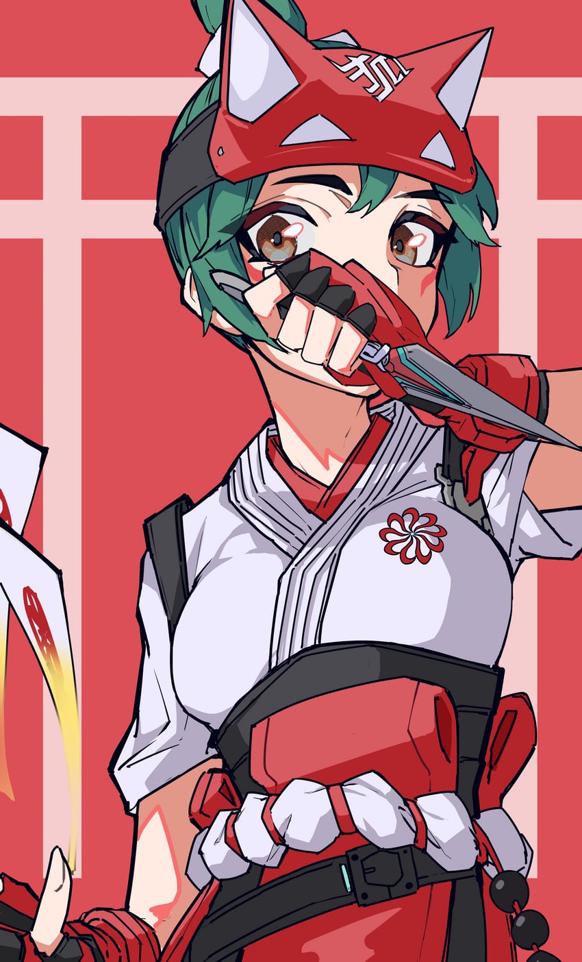 kiriko (overwatch and 1 more) drawn by firefly_png