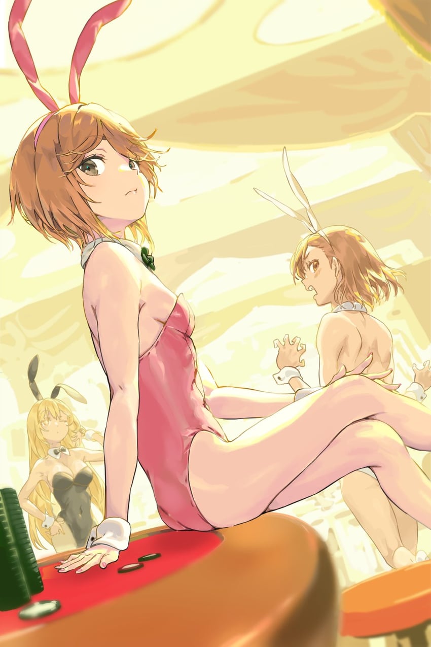 misaka mikoto, shokuhou misaki, and kinuhata saiai (toaru majutsu no index and 1 more) drawn by haimura_kiyotaka