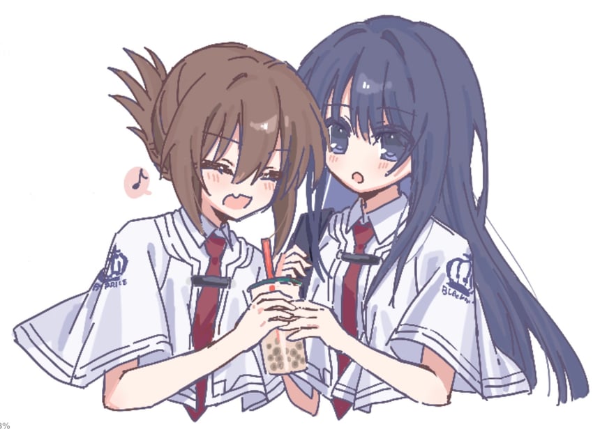 tachibana kimika and takashima zakuro (subarashiki hibi) drawn by eshiko