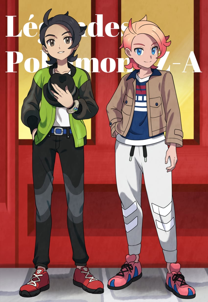 paxton and urbain (pokemon and 1 more) drawn by asatsuki_(fgfff)