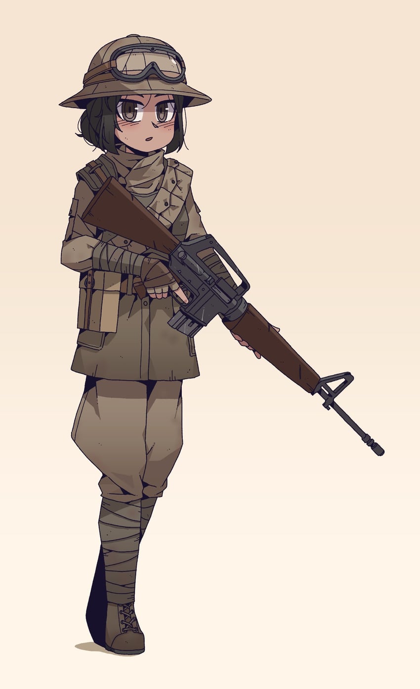 ncr trooper (fallout and 1 more) drawn by karepack