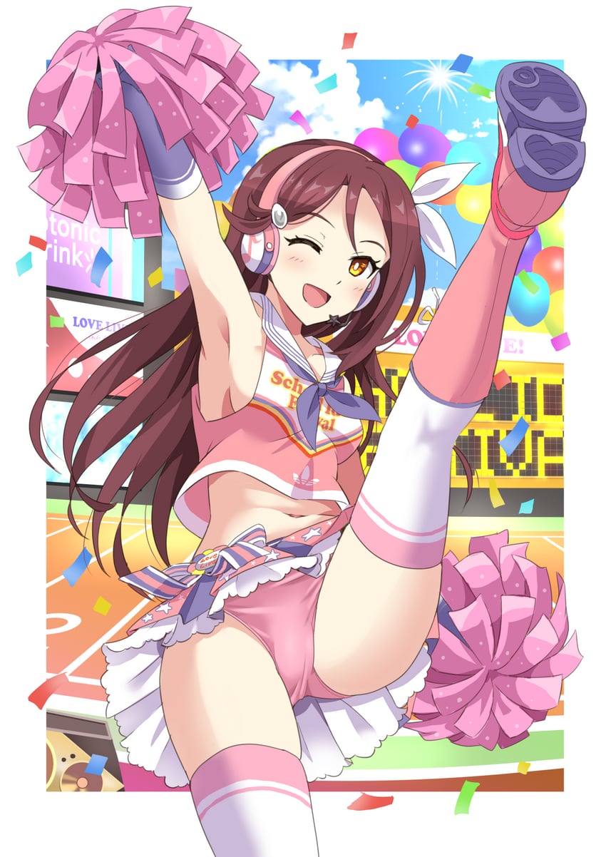 sakurauchi riko (love live! and 2 more) drawn by shimouki_izui