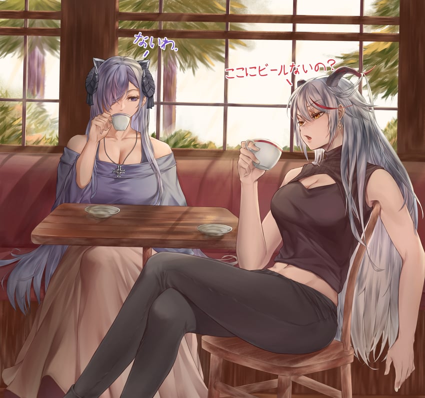 aegir and august von parseval (azur lane) drawn by tomi_(user_etxn7372)