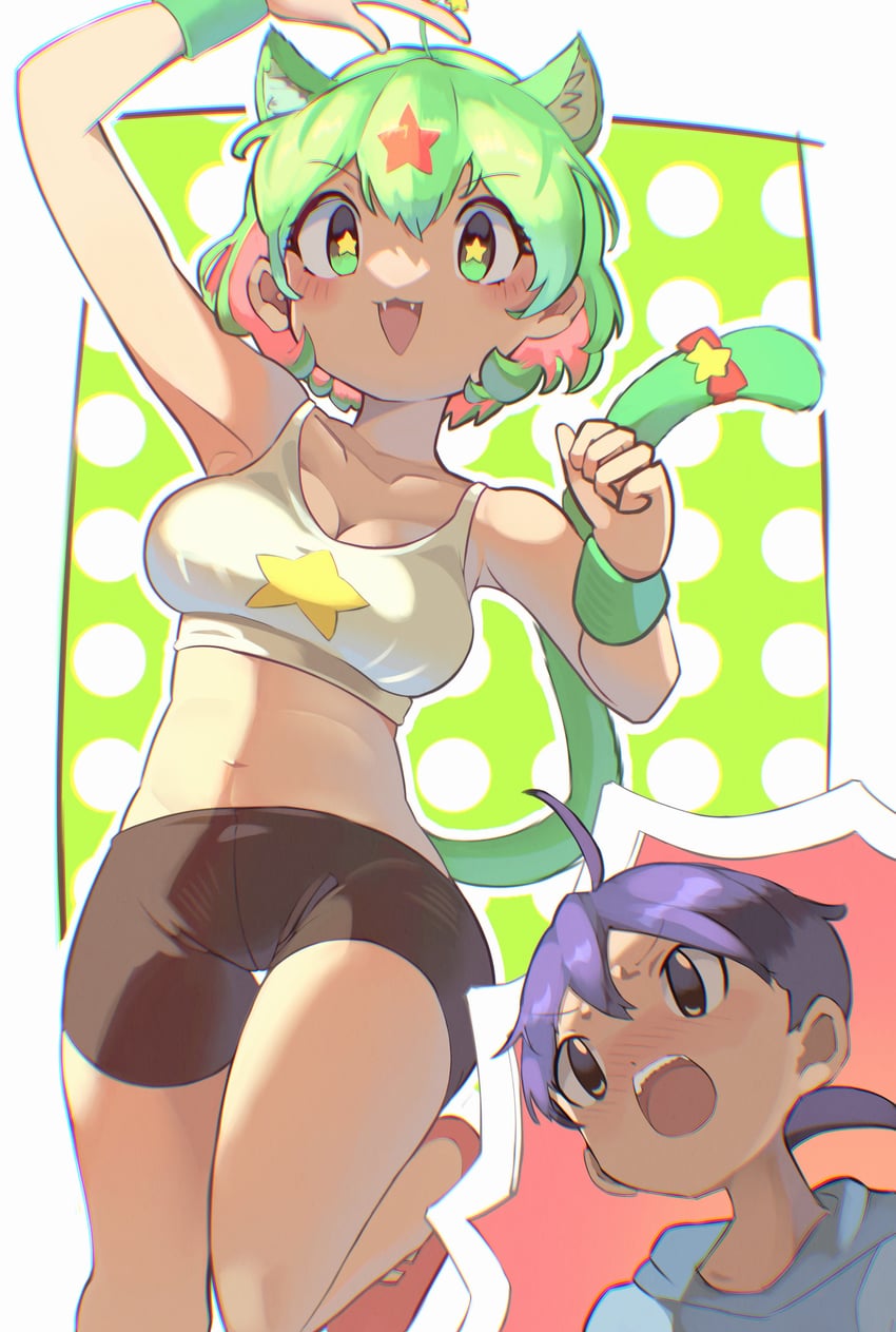 keroro and hinata fuyuki (keroro gunsou) drawn by osnmykk