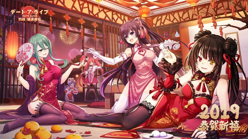 tokisaki kurumi, yatogami tohka, itsuka kotori, himekawa yoshino, yoshinon, and 1 more (date a live)