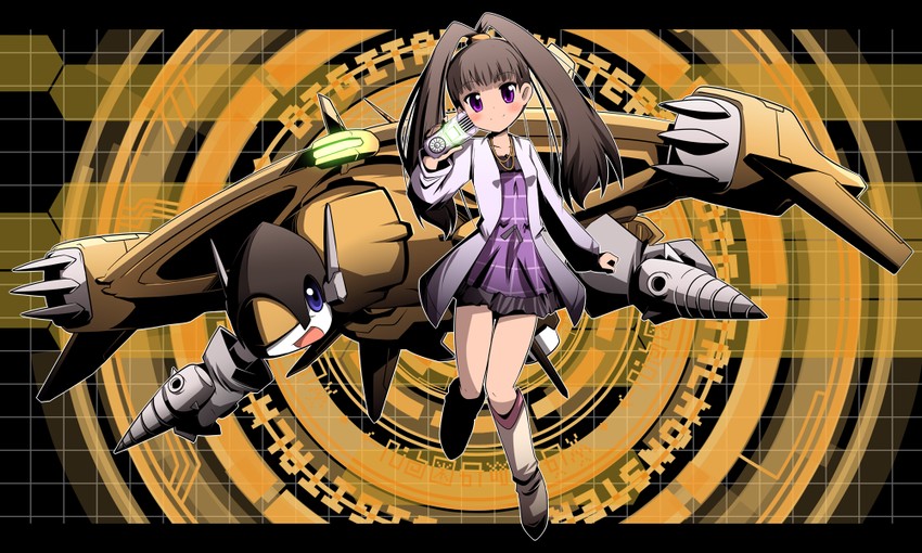 amano nene and sparrowmon (digimon and 1 more) drawn by mori_no_kaeru