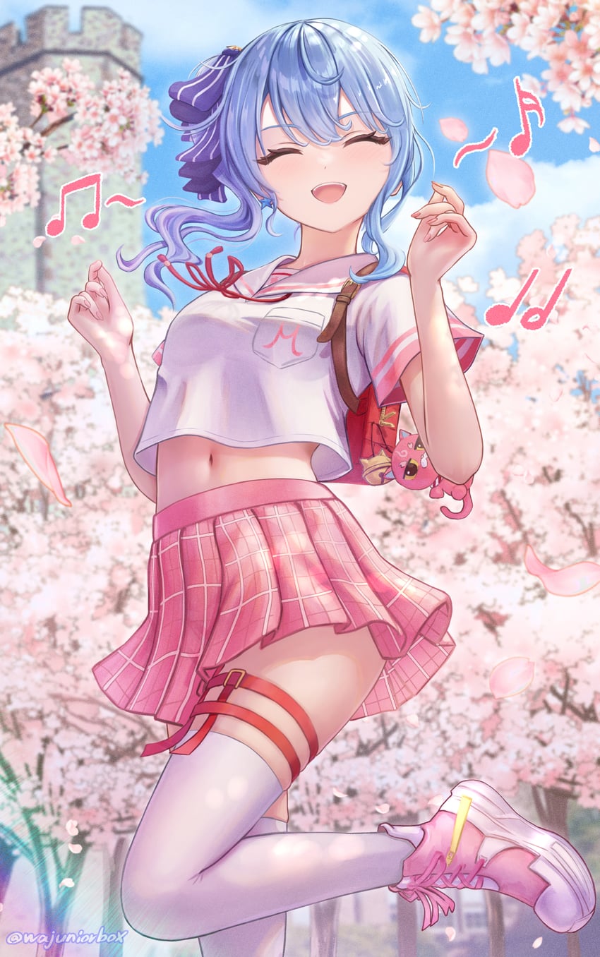 hoshimachi suisei and sakura miko (hololive) drawn by wajuniorbox