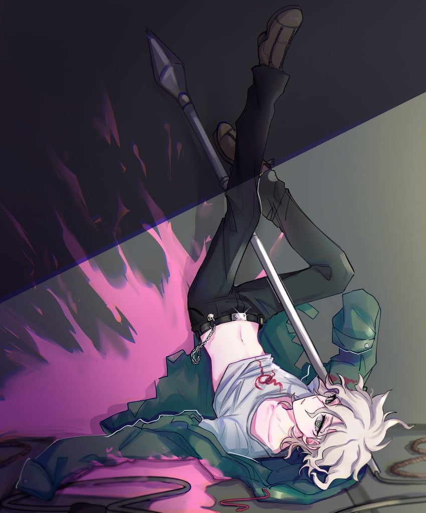 komaeda nagito (danganronpa and 1 more) drawn by rinjkk