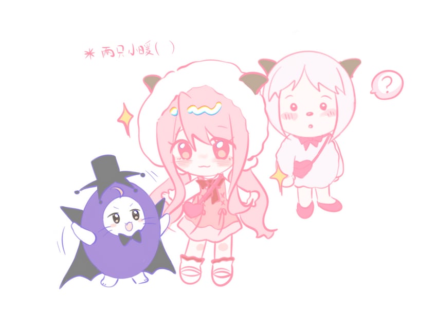 nikki, momo, bloom poetry, and mei yangyang (nikki and 2 more) drawn by jianuannuannuan
