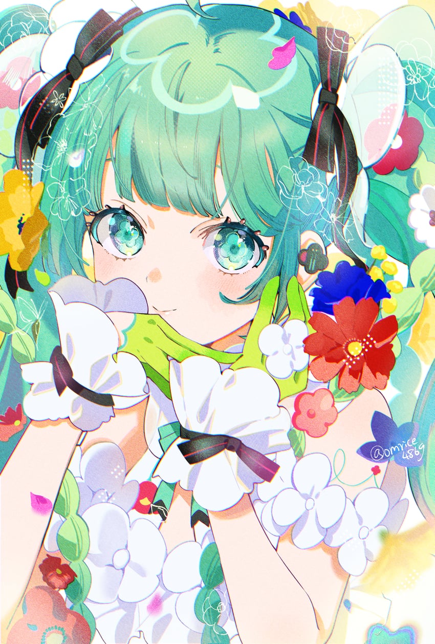 hatsune miku (vocaloid and 1 more) drawn by omutatsu