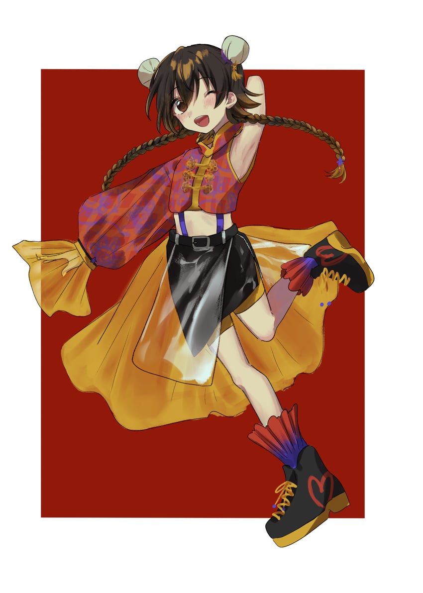 akagi miria (idolmaster and 1 more) drawn by toya_0321