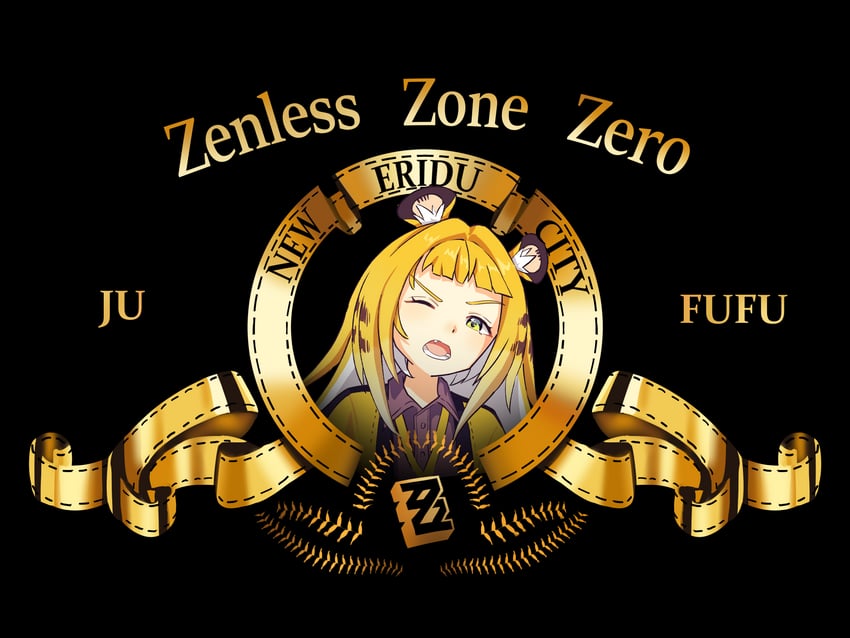 ju fufu and leo the lion (zenless zone zero and 1 more) drawn by no_plan_a
