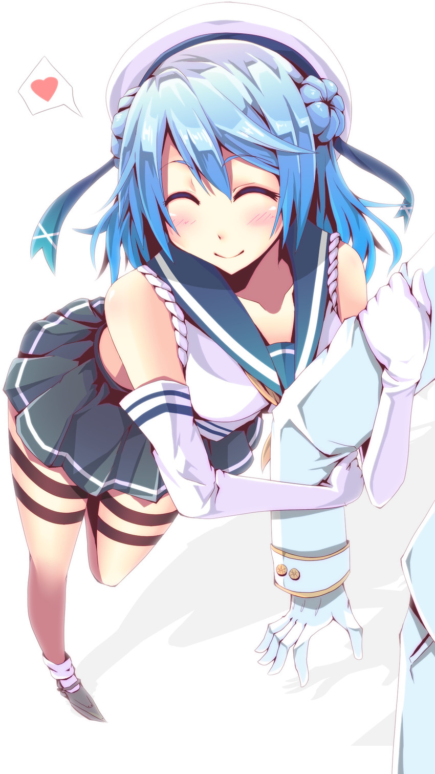 admiral and urakaze (kantai collection) drawn by koumei_(twinameless)