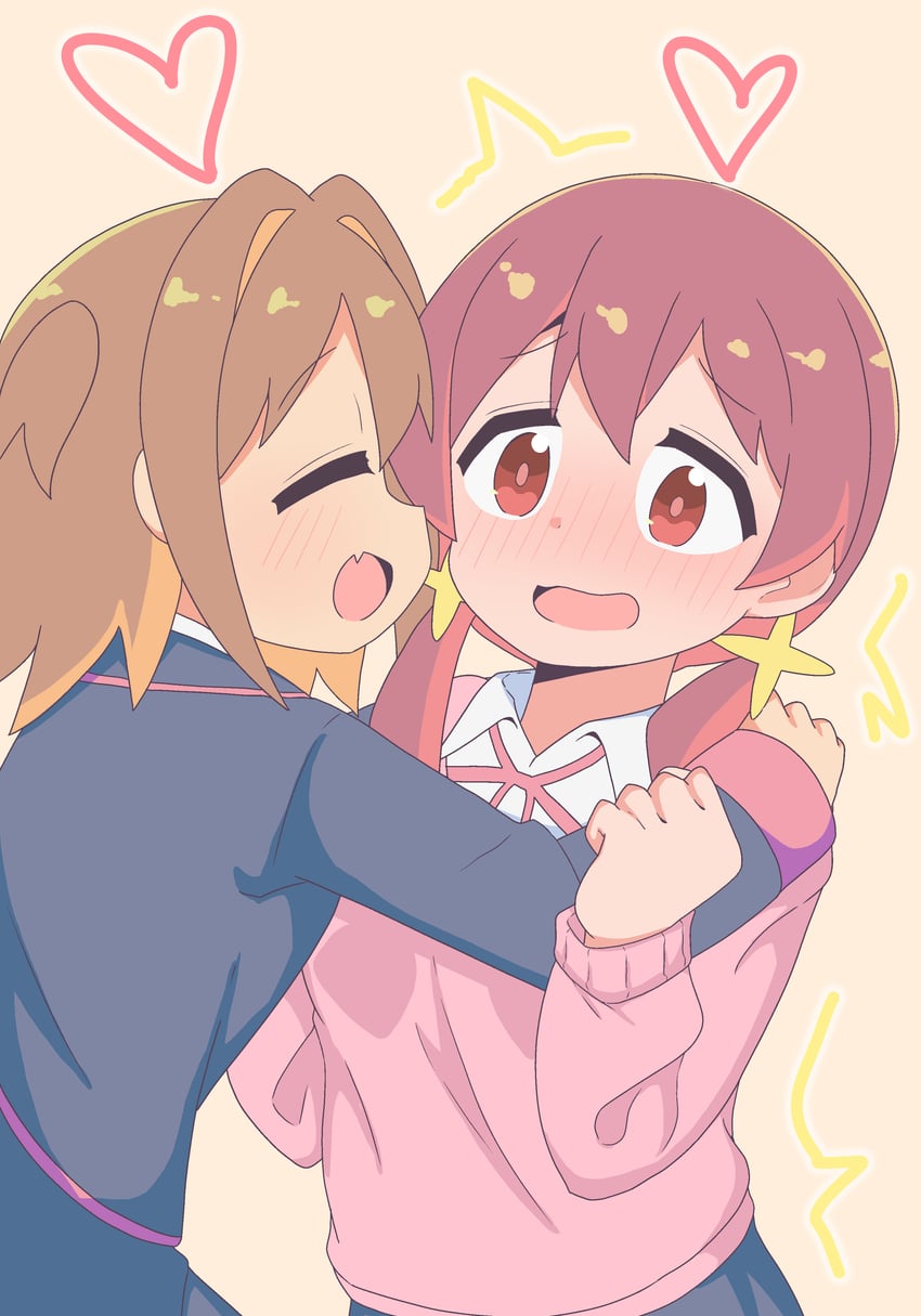 oka asahi and murosaki miyo (onii-chan wa oshimai!) drawn by namari_siro