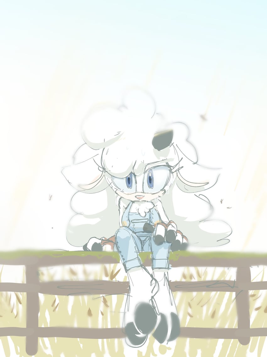 lanolin the sheep (sonic and 1 more) drawn by adam_bryce_thomas