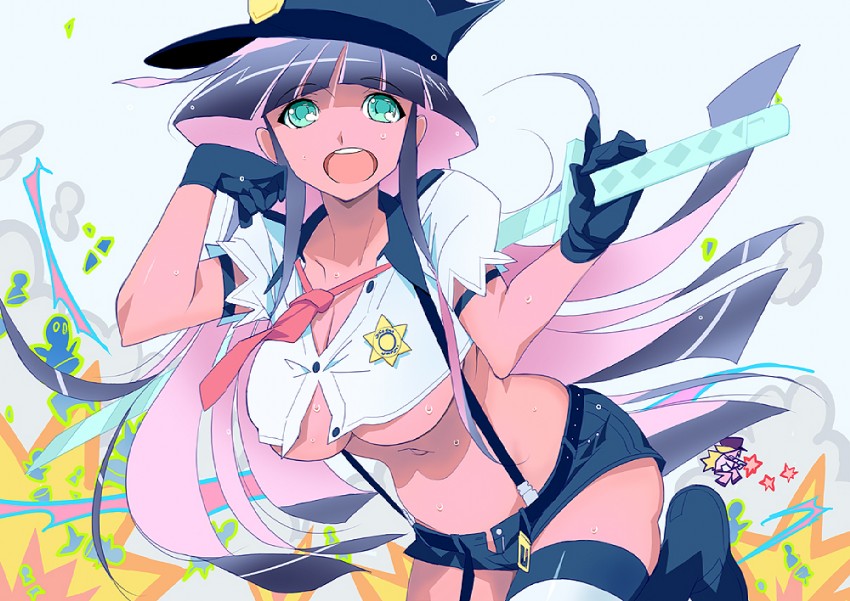 stocking and panty (panty & stocking with garterbelt) drawn by kawasaki_kazuhiko