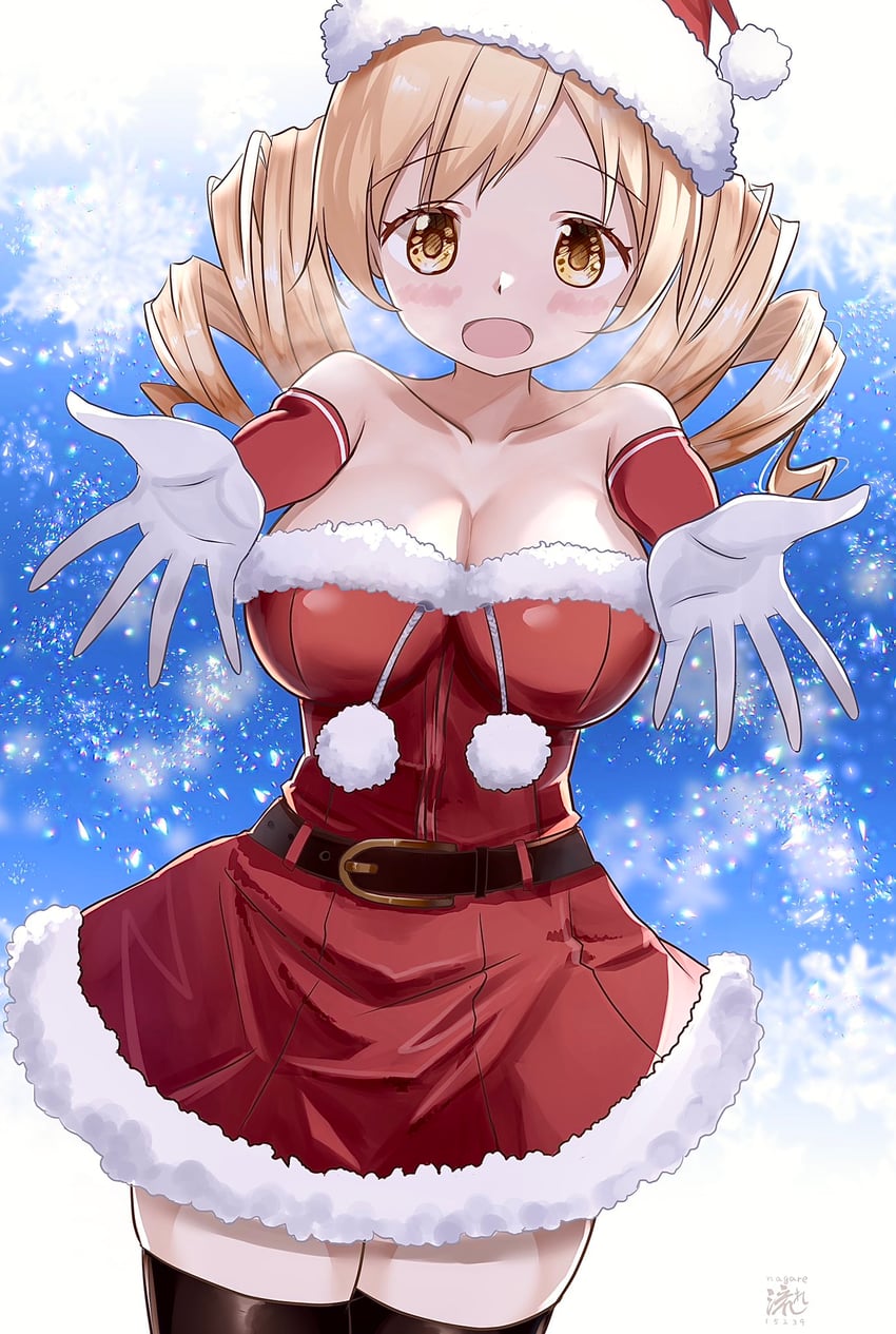 tomoe mami (mahou shoujo madoka magica) drawn by nagare_(flow)