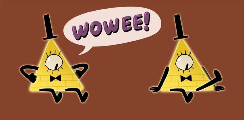 bill cipher (gravity falls and 1 more) drawn by emmy_cicierega