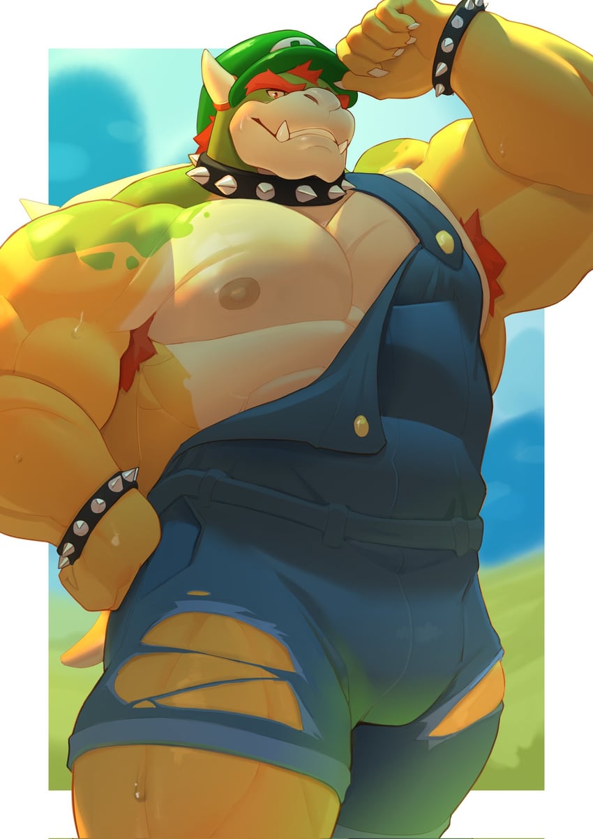 bowser (mario) drawn by makebork