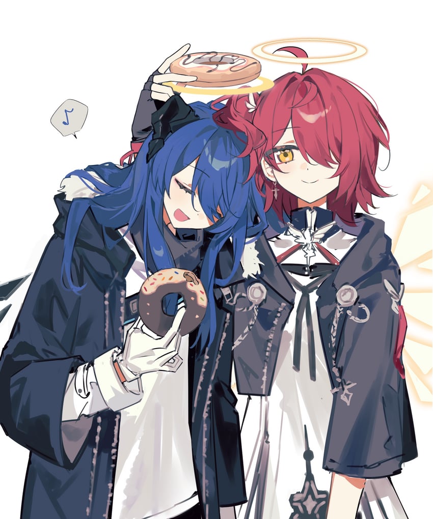 exusiai, mostima, and exusiai the new covenant (arknights) drawn by yin_xiehe_bu