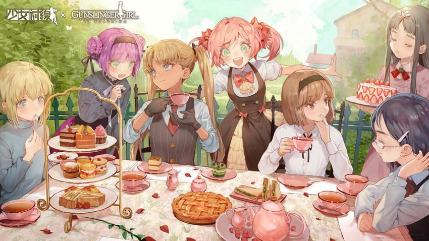henrietta, triela, carcano m1891, carcano m91/38, rico, and 2 more (girls' frontline and 1 more) drawn by zuizi