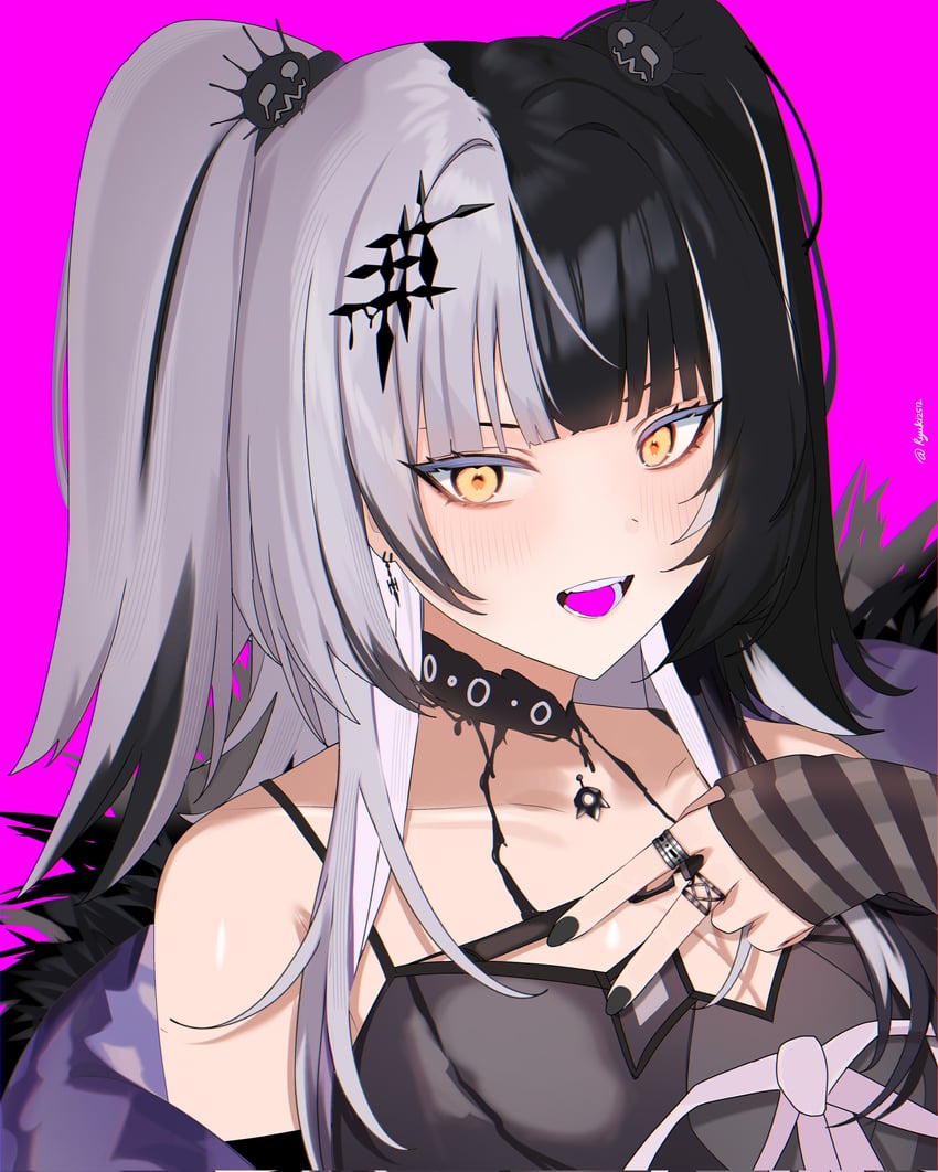 shiori novella and yorick (hololive and 1 more) drawn by ryuuki_(artist)