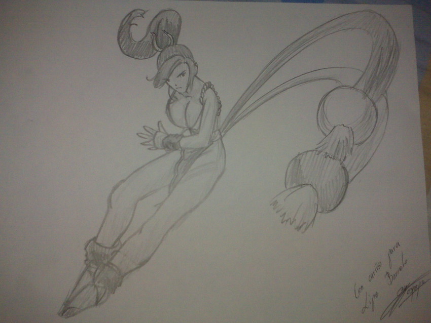 shiranui mai (the king of fighters and 2 more) drawn by nauj976431