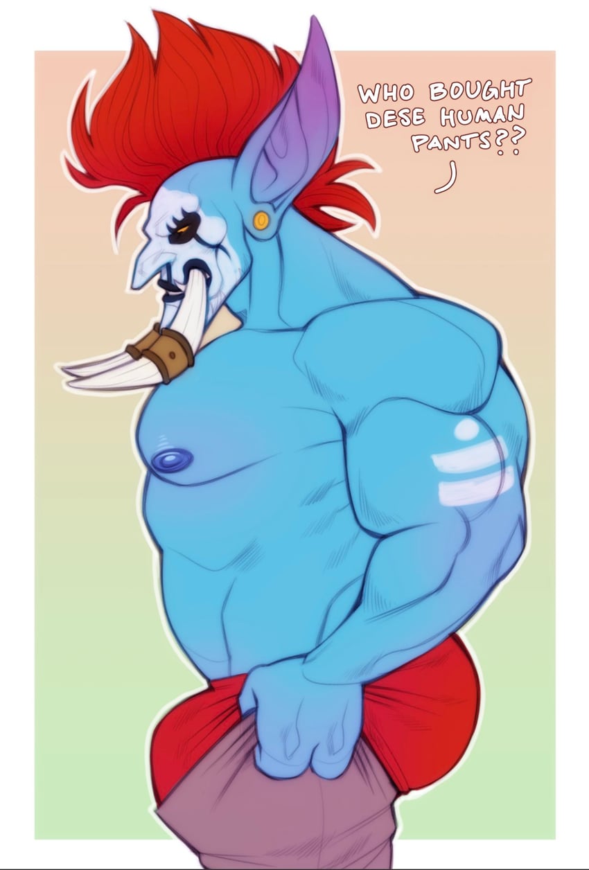 vol'jin (warcraft and 1 more) drawn by leelikessmut
